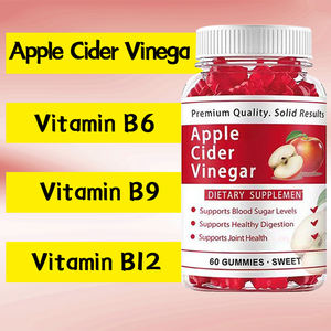 סוכריות גומי חומץ תפוחים טבעוניות בתווית פרטית 1000 מ\\\"ג עם ויטמין <span class=keywords><strong>C</strong></span> לבריאות יומיומית וטעם פירות טבעי OEM ODM - Product Image 2