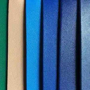 Smooth and flawless 0.7mm thick napa PVC synthetic leather for shoes