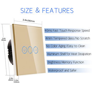 Bingelec bán buôn nhà tường Dimmer cho đèn Led thông minh Wifi Alexa cảm ứng tuya <span class=keywords><strong>ZigBee</strong></span> chuyển đổi - Product Image 5