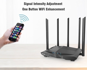 Tenda Ac11 Router <span class=keywords><strong>Wifi</strong></span> 5 x6dbi Antenna esterna Dual Band 2.4GHz e 5GHZ Ac <span class=keywords><strong>Wifi</strong></span> <span class=keywords><strong>4</strong></span> porte Gigabit Router casa Wireless - Product Image 6