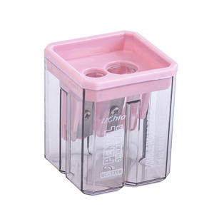 Sacapuntas para estudiantes de escuela primaria torneado geométrico <span class=keywords><strong>dren</strong></span> varilla gruesa y delgada sacapuntas papelería de aprendizaje - Product Image 5