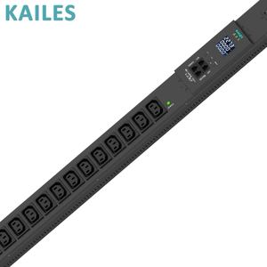 ACT Ölçümlü Seri 16A Tek Fazlı AC 200-240V NOM Sertifikalı PDU 16-Bit C13+2-Bit C19 1 Devre Kesici KLS S21 P33 PDU - Product Image 1