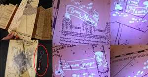 Mapa del Merodeador de Harry Potter, accesorio de película con huellas que aparecen - Product Image 2