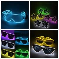 2025 Offre Spéciale lunettes Led lumineuses fête créative Led éclairer lunettes pour fournitures de fête nouvel an chapeau retour à l'école