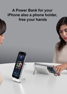 Venta al por mayor de fábrica ROHS Qi2 5000mAh Banco de energí<span class=keywords><strong>a</strong></span> magnética Cargador inalámbrico Uso al aire libre para iPhone y auriculares - Product Image 4