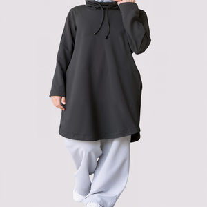 Conjunto de Sudadera Informal Musulmana de Otoño para Mujer, Algodón, Transpirable, Precio Unitario al por Mayor - Product Image 4