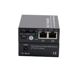 Convertidor de Medios de <span class=keywords><strong>Fibra</strong></span> Óptica Gigabit de 1000 Mbps, Ethernet de 3 KM, 2 Puertos RJ45, <span class=keywords><strong>Fibra</strong></span> SC, 1310 nm/1550 nm, Monomodo - Product Image 2
