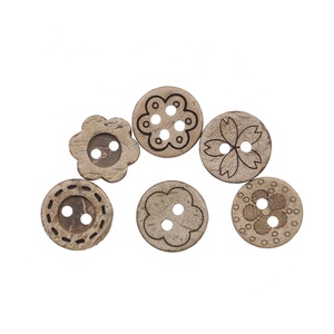 Bán Buôn Tùy Chỉnh Thiết Kế Kích Thước Khác Nhau Dừa Nút In Màu Mẫu 2 Lỗ Nút - Product Image 4