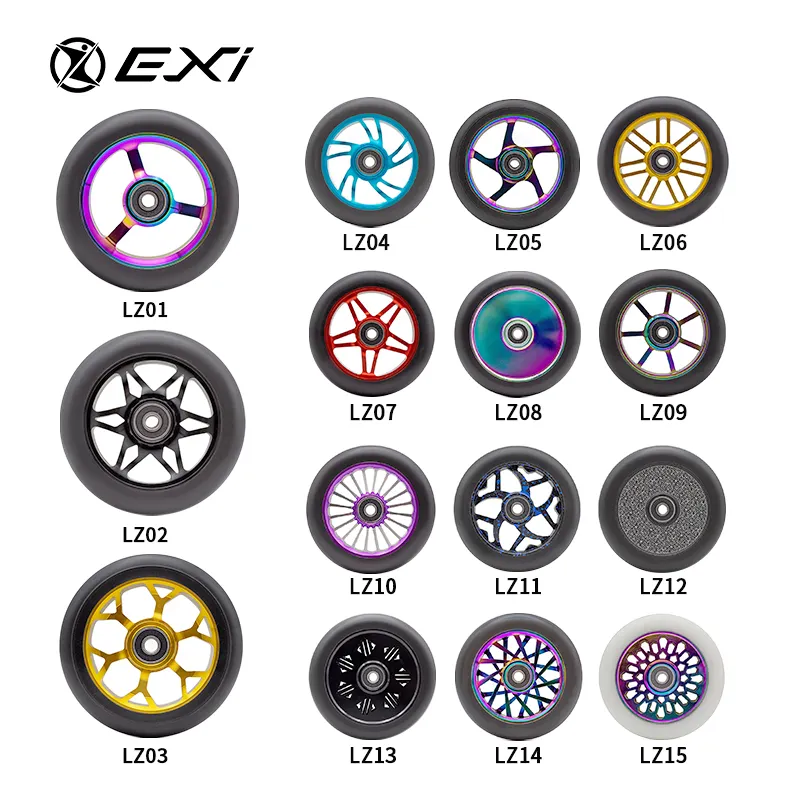 2023 Scooter Wheels 110mm Pro Scooter Aluminum Wear Resistant PU Alloy Core Wheels For Stunt Scooter
