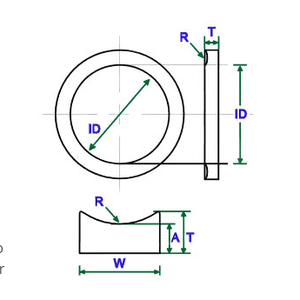 Anello di supporto HOVOO NBR 90 FKM 90 in gomma PEEK, Anello di supporto NBR FKM - Product Image 2