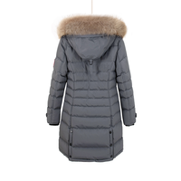 Haute qualité femme hiver coupe-vent veste Logo personnalisé manteau col à capuche décontracté imperméable chaud manteau tissé fourrure ligne caractéristiques