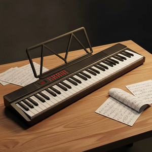<span class=keywords><strong>Piano</strong></span> Digital Portátil Plegable de 61 Teclas/Orgán Eléctrico con 127 Ritmos, 128 Tonos, 79 <span class=keywords><strong>Canciones</strong></span> de Demostración, Recargable y Ligero - Product Image 5