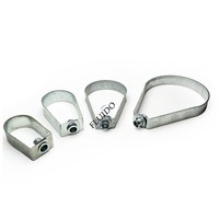 FLUIDO Série Flex-Gear OEM en Acier Inoxydable Finition Zinc Métrique, Collier de Tuyau à Boucle Pivotante Rapide, Serre-tuyau en U, Garantie 1 an