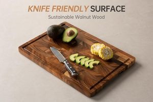 Kitchen <b>Tools</b> Rectangle Wooden End Grain Butcher Block Cutting <b>Board</b> Bamboo Material with Laser Logo Teak Wood Chopping <b>Board</b> - Product Image 2