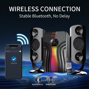 Altavoz <span class=keywords><strong>para</strong></span> Juegos RGB con <span class=keywords><strong>Subwoofer</strong></span> de 5.25 Pulgadas, Sistema de Sonido Multimedia con Cable de 2.1 Canales <span class=keywords><strong>para</strong></span> <span class=keywords><strong>PC</strong></span>, <span class=keywords><strong>para</strong></span> Jugadores Profesionales - Product Image 6