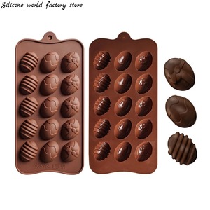 Silicone World DIY 3D <b>Easter</b> Chocolate <b>Egg</b> Silicone Mold Nonstick Baking Candy Cake Decorating Kitchen Gadget - Product Image 1