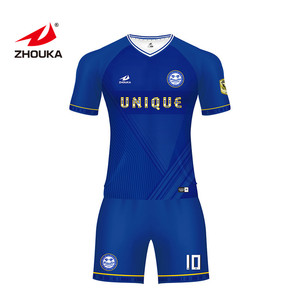 Men designer soccer uniform set wholesale football uniforms shirts - Product Image 1