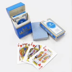 Custom Printing Paper Twee Decks Speelkaarten Hoge Kwaliteit Ontwerp Reclame Cigaret Case Poker Cards Deck Met Doos