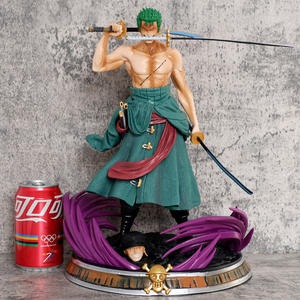 Livraison rapide 38CM PVC Double-Tête Zoro Statue <span class=keywords><strong>Fantastique</strong></span> Rêve Ones Pièces Boîte Anime Dessin Animé Figurines Collection - Product Image 3