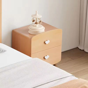 Mesita de Noche Moderna de Estilo Nórdico para Dormitorio y Sala de Estar con 2 Cajones, Requiere Ensamblaje Completo - Product Image 2