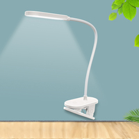 Lampe de table à pince de lecture LED pliable à approvisionnement direct d'usine avec interrupteur tactile col de cygne flexible