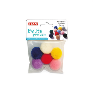 ILAN Bolita Pompom 3.0Cm Multicolore Décorations Artisanales - Product Image 3