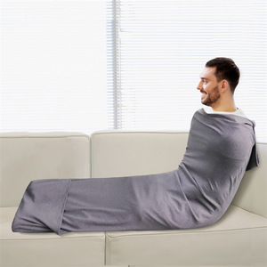 Sac de couchage portable gris foncé respirant pour adulte, à porter à la maison - Product Image 4