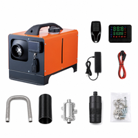 Chauffage diesel tout-en-un 8KW 12V/24V portable avec réservoir intégré, écran LCD numérique et télécommande, pour camping-car, camion, caravane