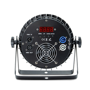 Nouveauté : Projecteur LED Slim 18*18W RGBWA UV 6-en-1 avec anneau LED pour DJ, soirées et spectacles cinématographiques - Product Image 6