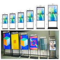 Monitor LCD Alihh 2500nits Kecerahan Tinggi untuk Dalam Ruangan, Layar Digital Android untuk Jendela, Layar Iklan Toko untuk Tampilan Komersial