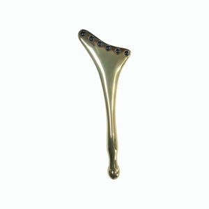 Zinc Alloy Facial <b>Massage</b> <b>Tool</b> with Black Beads Manual Gua Sha for Skin Care - Product Image 1