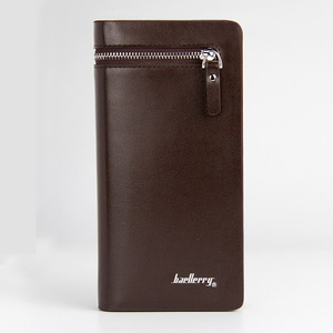 Cartera Larga Baellerry para Hombre, Gran Capacidad, con Cierre, Color Sólido, Cuero PU, para Uso Diario - Product Image 5