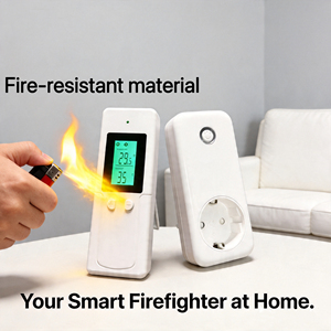 Termostato Digitale Wireless con Schermo LED, Presa/Spina per Controllo Automatico di Riscaldamento e Raffreddamento a Pavimento, Resistente al Fuoco, Standard Europeo - Product Image 4
