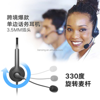 Auriculares USB con micrófono y cancelación de ruido para ordenador portátil y centro de llamadas