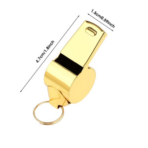 Chất lượng cao tùy chỉnh mạ vàng thép không gỉ còi cho bóng đá thể thao trọng tài - Product Image 4