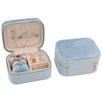 Boîte de rangement pour bagues, boucles d'oreilles et colliers, en velours, étui de voyage pour bijoux, organisateur, accessoire cadeau, emballage pour bijoux, Emballage Bijoux