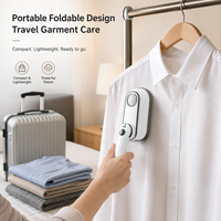 Fer à vapeur de voyage mini pliable portable pour élimination profonde des plis, machine à vapeur pour vêtements, commande en gros, logo et couleur personnalisés