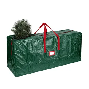 Noel ağacı saklama çantası iyi fiyat su geçirmez silindir çanta büyük ağır Pp dokuma hareketli çanta