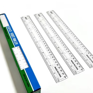 <b>Office</b> Good Quality Straight Ruler 12 Inch Transparent Plastic Ruler <b>Drawing</b> Ruler Measuring Tools for School Stationery - Product Image 1