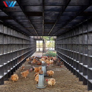 Progettazione su misura delle case di gallina della struttura d'acciaio per le case di gallina moderne della fattoria e gli allevamenti di pollo della griglia su grande <span class=keywords><strong>scala</strong></span> - Product Image 1