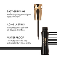 Menow E448 OEM \ ODM Marque privée Maquillage durable Imperméable à l'eau Anti-taches Lisse Vegan Liquide Eyeliner Cosmétiques Usine Personnalisé