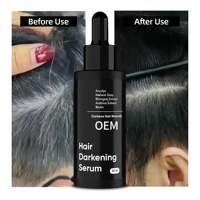 Nouveau Sérum Capillaire Bio Herbal OEM ODM 50ml avec Formule 2-EN-1 pour le Traitement des Cheveux Gris