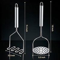 2 Stuks Aardappelstamper Roestvrijstalen Pers Keuken Gereedschapsdraadstamper Voor Aardappelen, Avocado 'S, Bonen Of Fruit & Vegetab