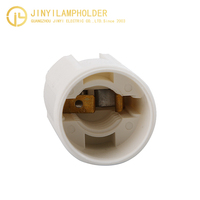 E14 support de lampe Edison à filetage complet base de lampe en plastique blanc 2A 250V accessoires de lumière douille d'ampoule en gros
