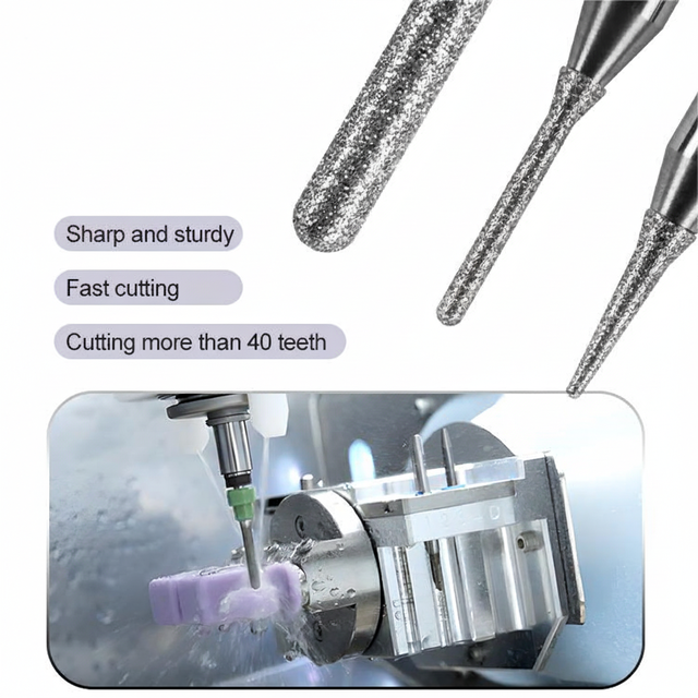 Gusrom Dental Lab VHF-N4 Wet Grinding Milling Cutters DLC Lithium Disilicate CAD CAM Electric Power Source Glass Ceramic