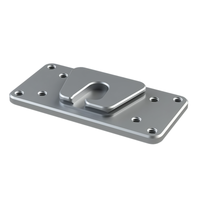 Matériel de pêche de haute qualité, plaque de montage pour sondeur de pêche en aluminium CNC sur mesure, disponible en différentes tailles