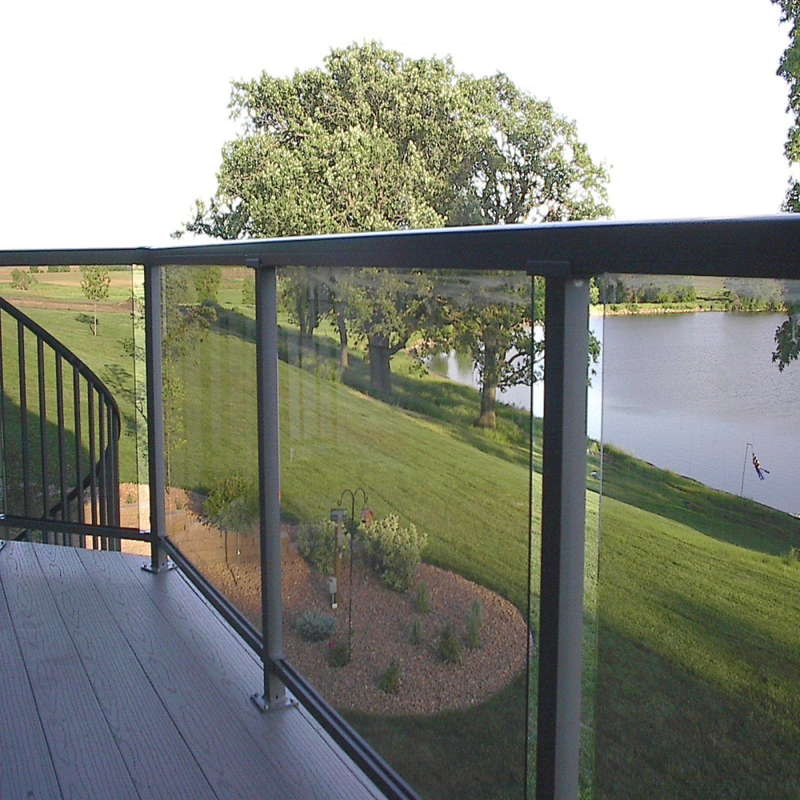 LED Glass Railing Handrail with Integrated