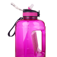 Bouteille en plastique grande taille 90oz sans BPA, contenant pour l'extérieur, Logo personnalisé, paille pour la gymnastique, avec poignée