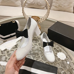 Zapatos de Ballet Mary Jane para Mujer 2024, de Alta Calidad, Tacón Medio, Cuero Patentado, con Lazo Grande, Transpirables, para Verano y Otoño - Product Image 5