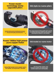 Abrazadera eléctrica-hidráulica recargable, abrazadera de prensado de <span class=keywords><strong>Cable</strong></span> dos en uno alimentada por batería de litio para herramientas hidráulicas de cobre, 1 unidad - Product Image 4